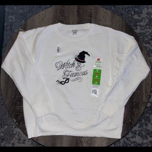 Hanes Women’s Witch & Famous Sweatshirt